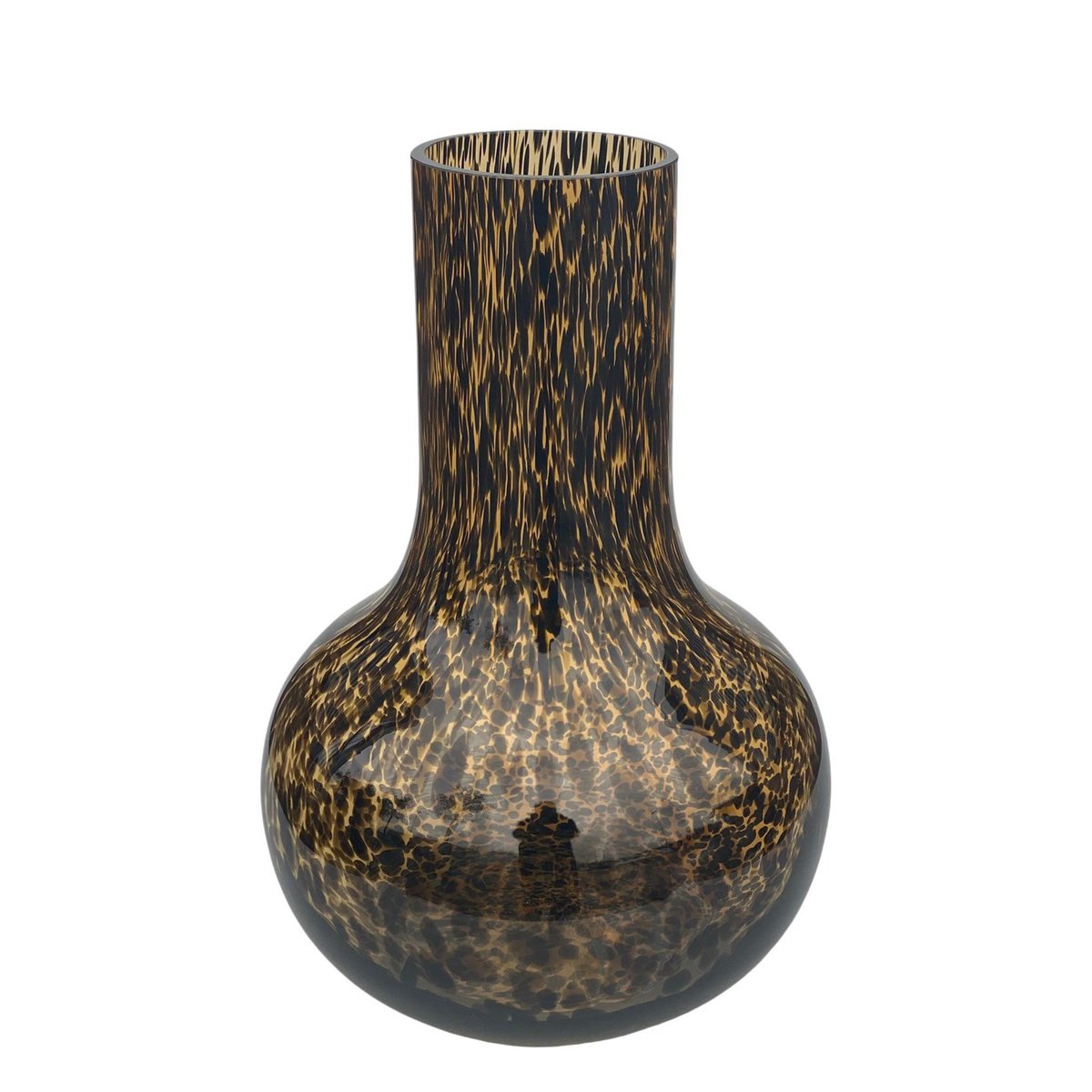 Vase Glas - H37 Braun