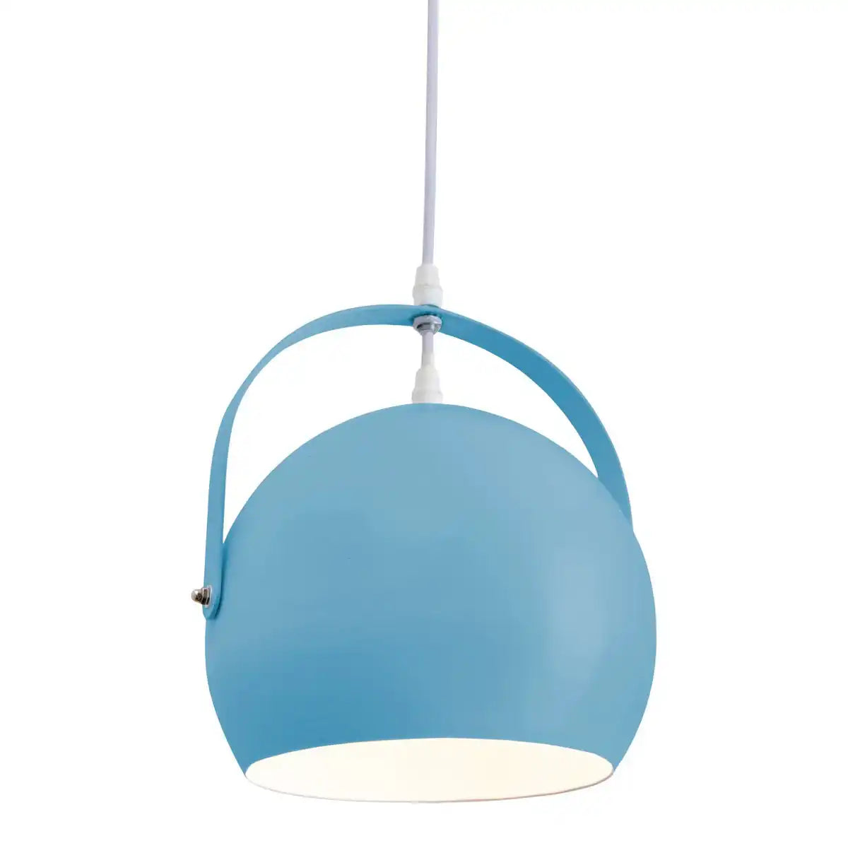 Pendelleuchte "COLORADO" blau Ø ca. 25 cm, Metall, E27-Fassung, Beleuchtung für Wohnzimmer, Esszimmer, Kinderzimmer