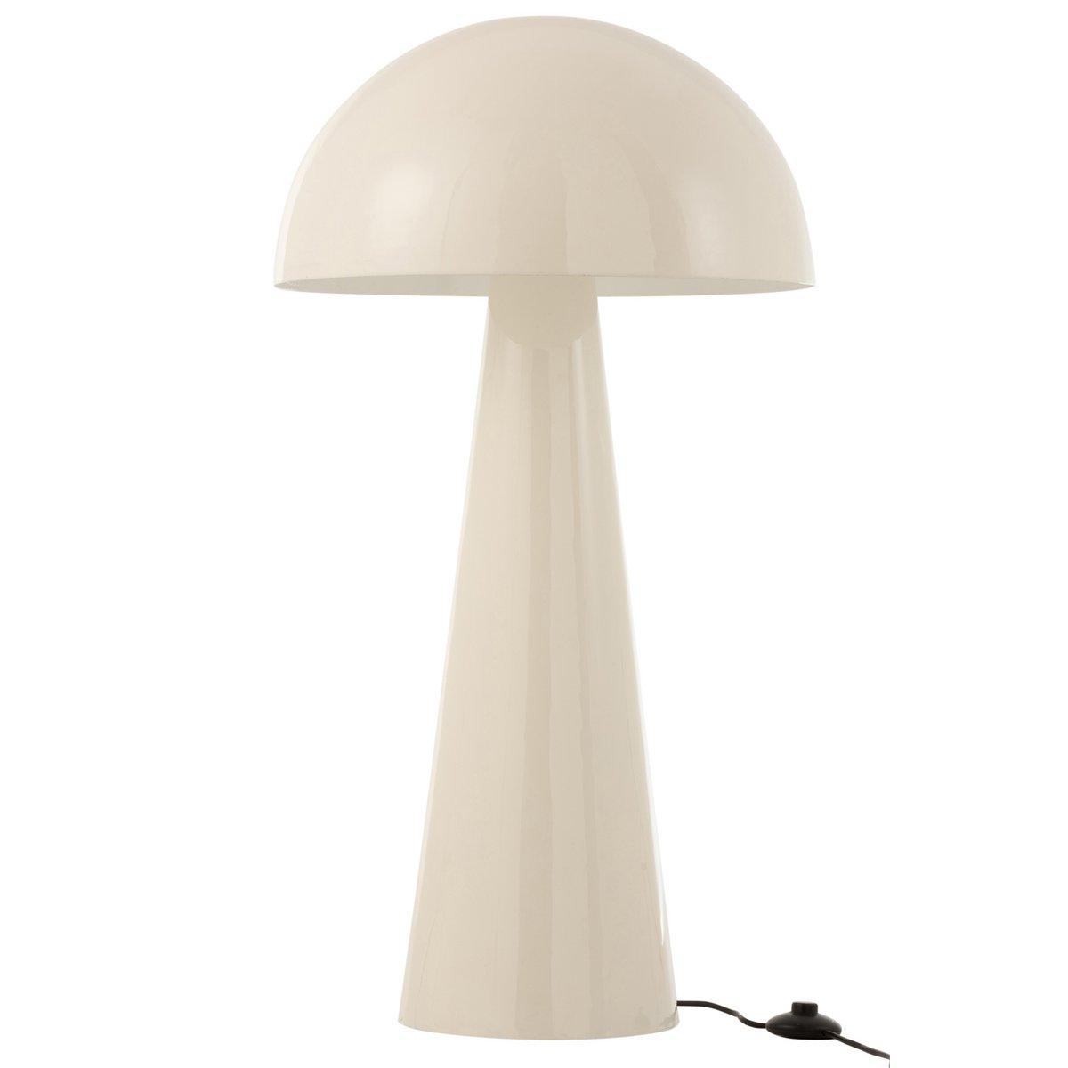 J-Line Stehleuchte Mushroom – Metall – Weiß – extra groß