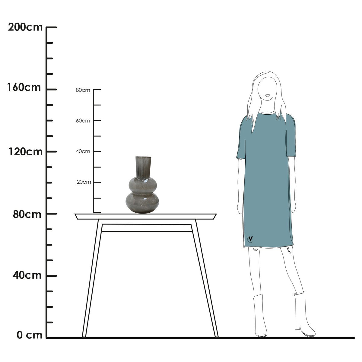 Vaas - Lindi Elite Ø22 cm grau