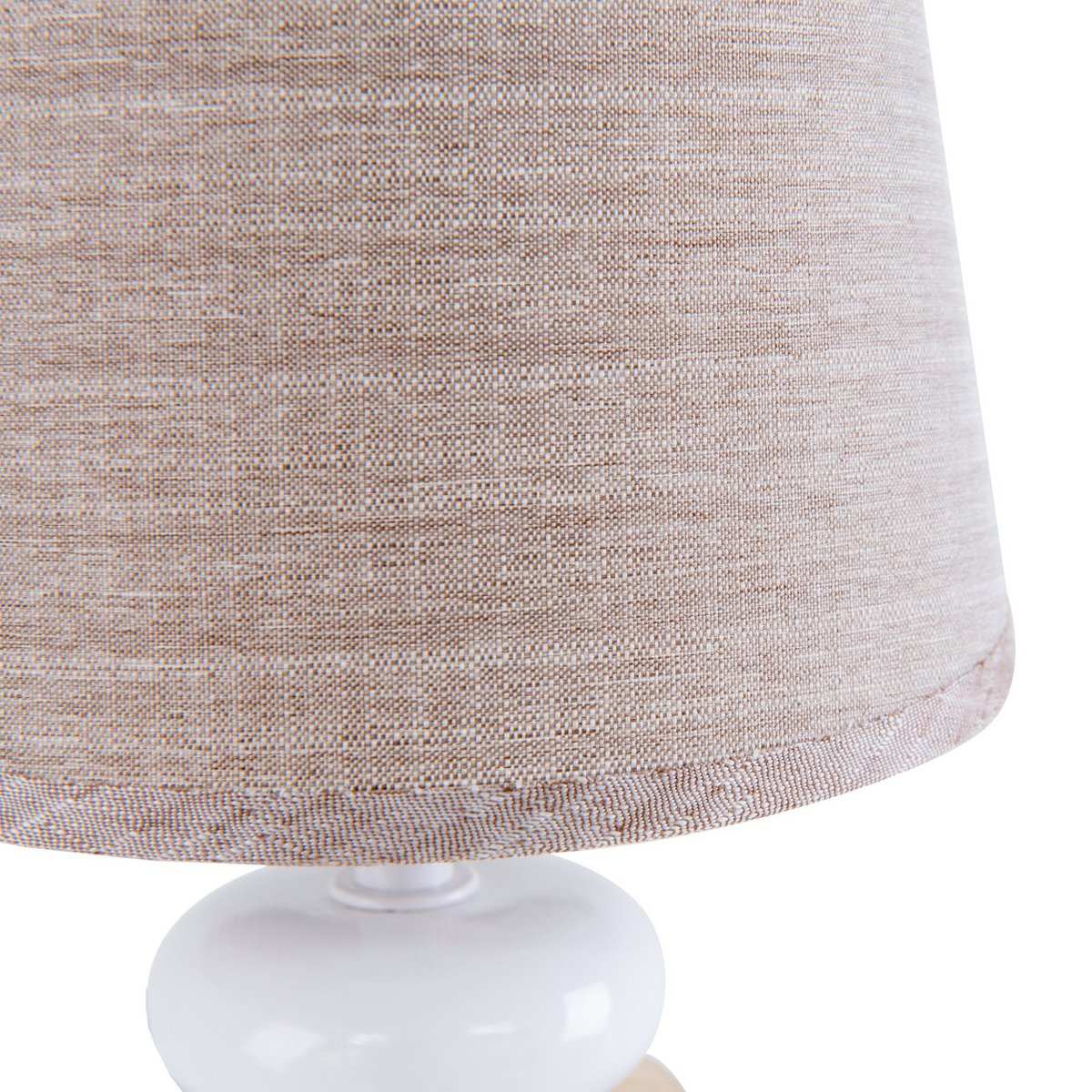 Keramik Tischleuchte "STONEY", Tischlampe aus Keramik in Braun, mit E14-Fassung, Tischlampe für Esszimmer, Wohnzimmer, Diele oder Büro, oder als Nachttischlampe, 31 cm hoch