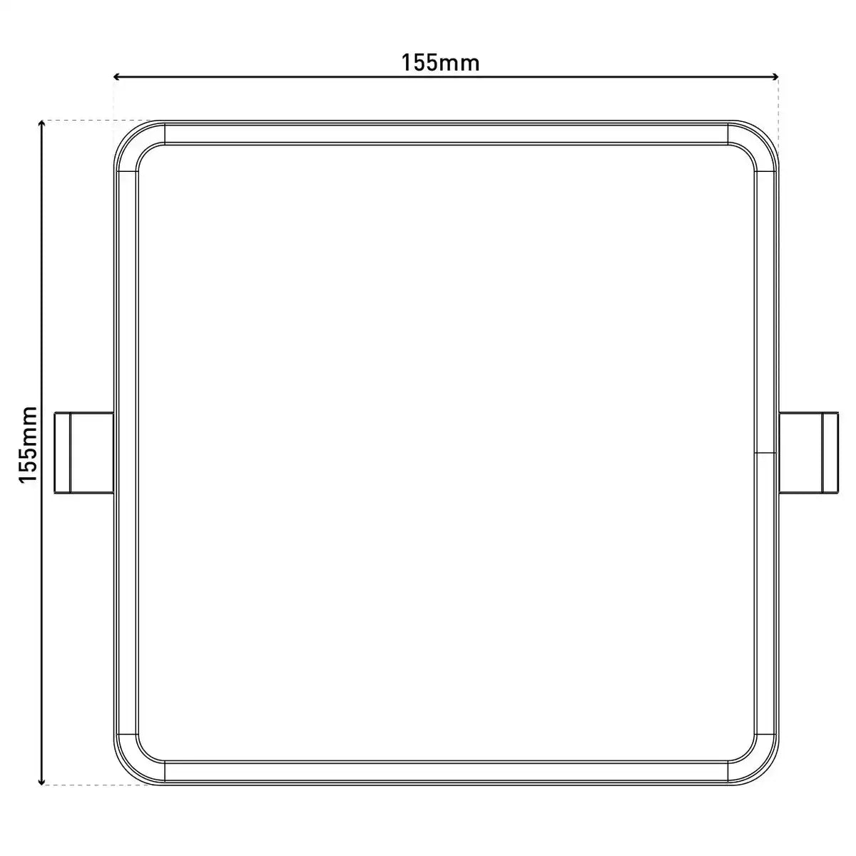 LED Einbauleuchte L/B: 15,5cm dimmbar "SUMA"