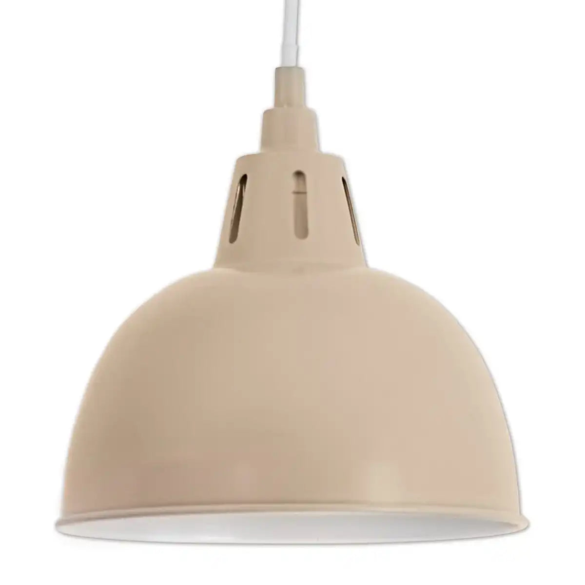Metall-Pendelleuchte "DESIRA", Retro Classic, aus Metall in Hellbraun, E27-Fassung