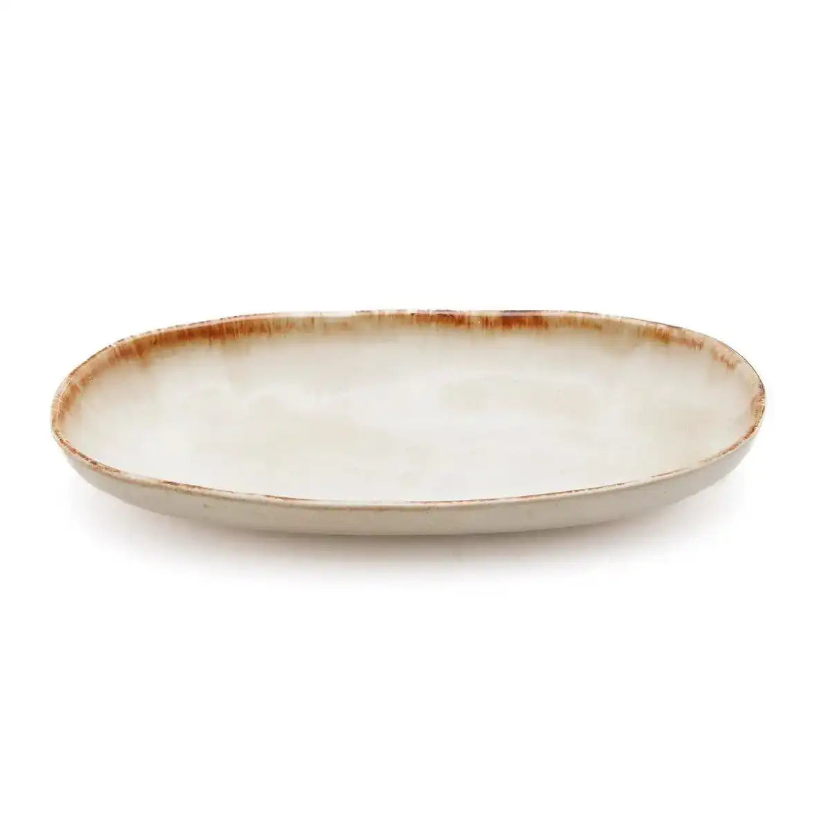 6 er Set Keramik ovale Cascais Teller Speiseteller - HomeDesign Knaus