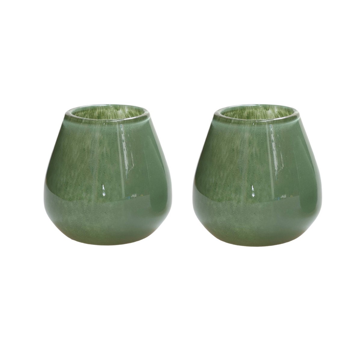 Teelichthalter - Tasman Elite XS grün Ø12,5 x H11,5 cm (2er-Set)