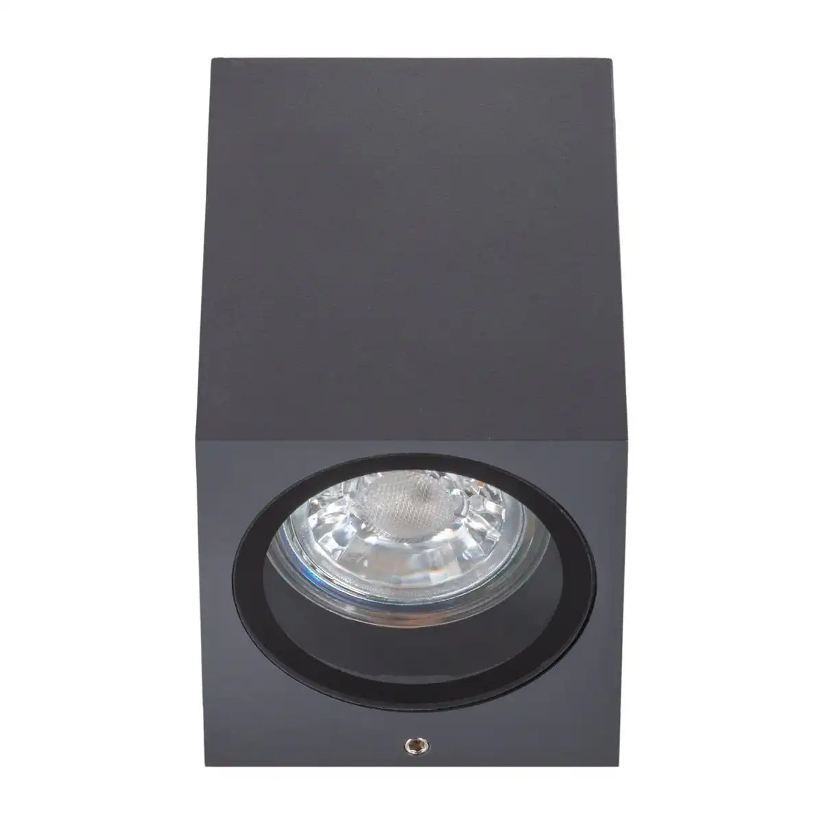 Außenwandleuchte "CUBUS", aus Metall und Glas in Anthrazit, GU10 Sockel
