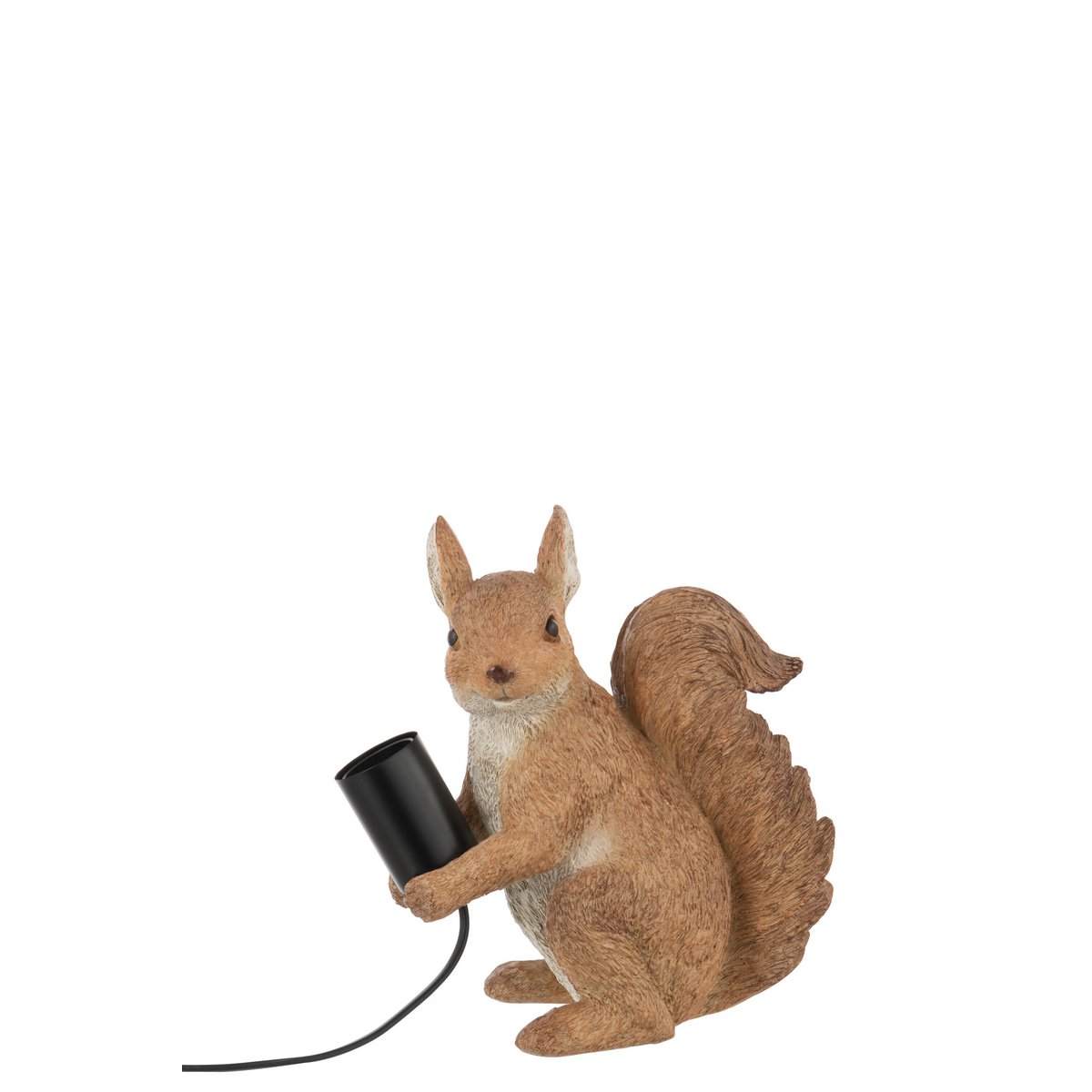 J-Line Tischlampe Eichhörnchen Polyresin Karamell