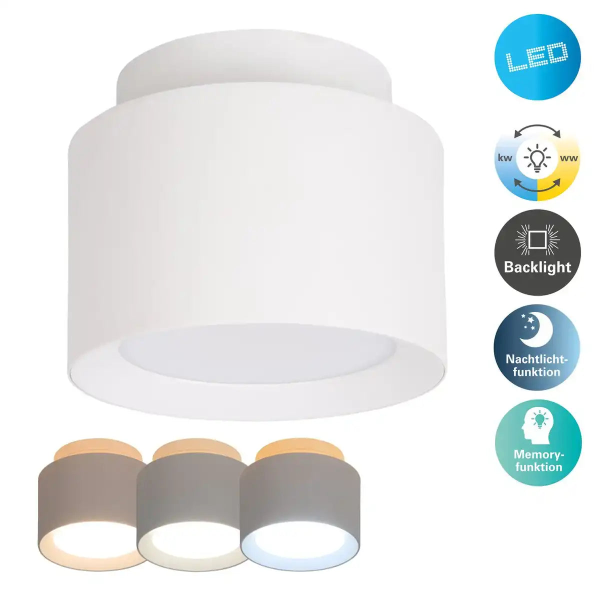 LED Spot D: 14cm weiß "TRIMES"