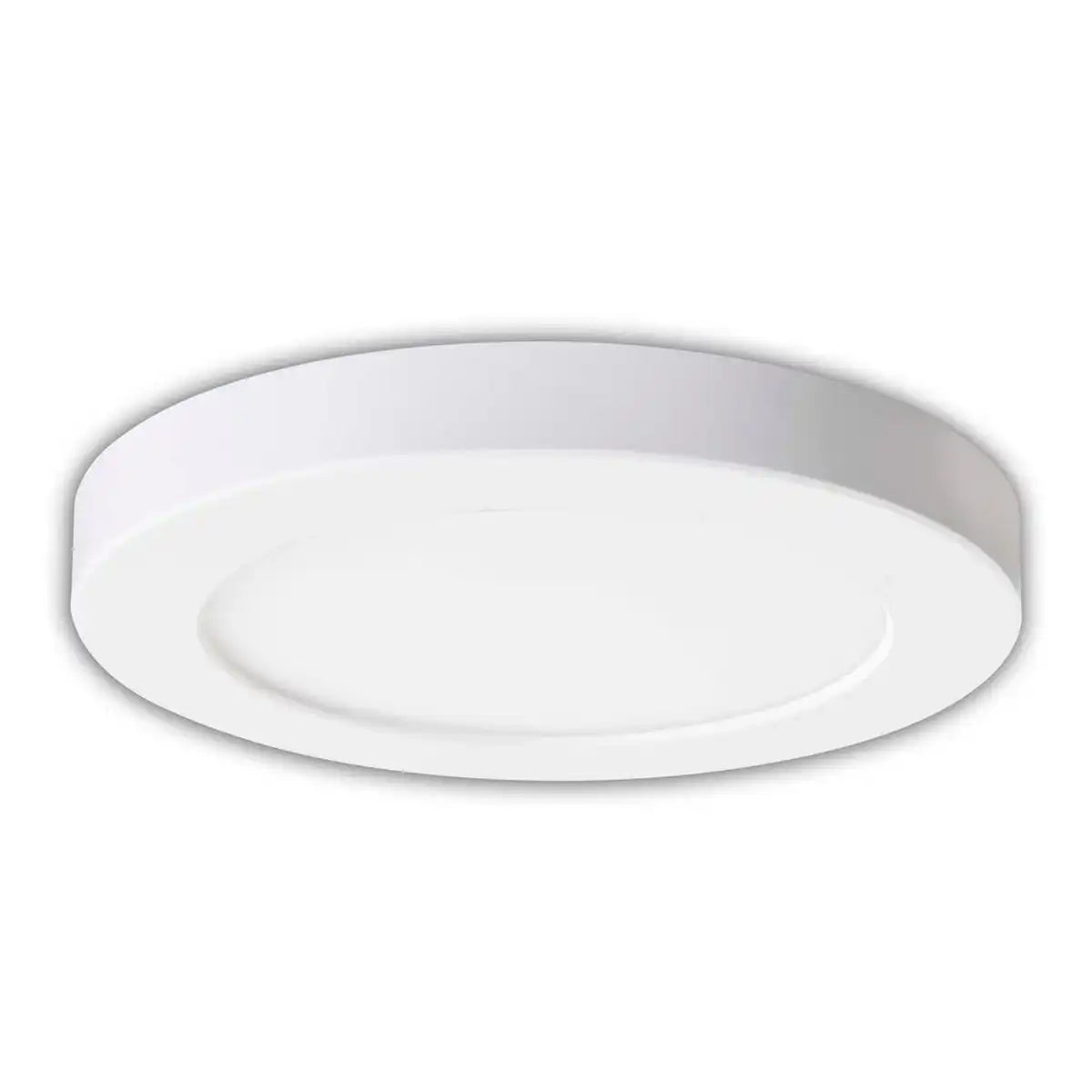 LED Deckenleuchte "BONUS" Ø16,5 cm, Funktionsleuchte Einbau- und Aufbau möglich, Deckenlampe aus Metall und Kunststoff in weiß, mit fest verbauten LEDs, inkl. CCT-Farbwechsler