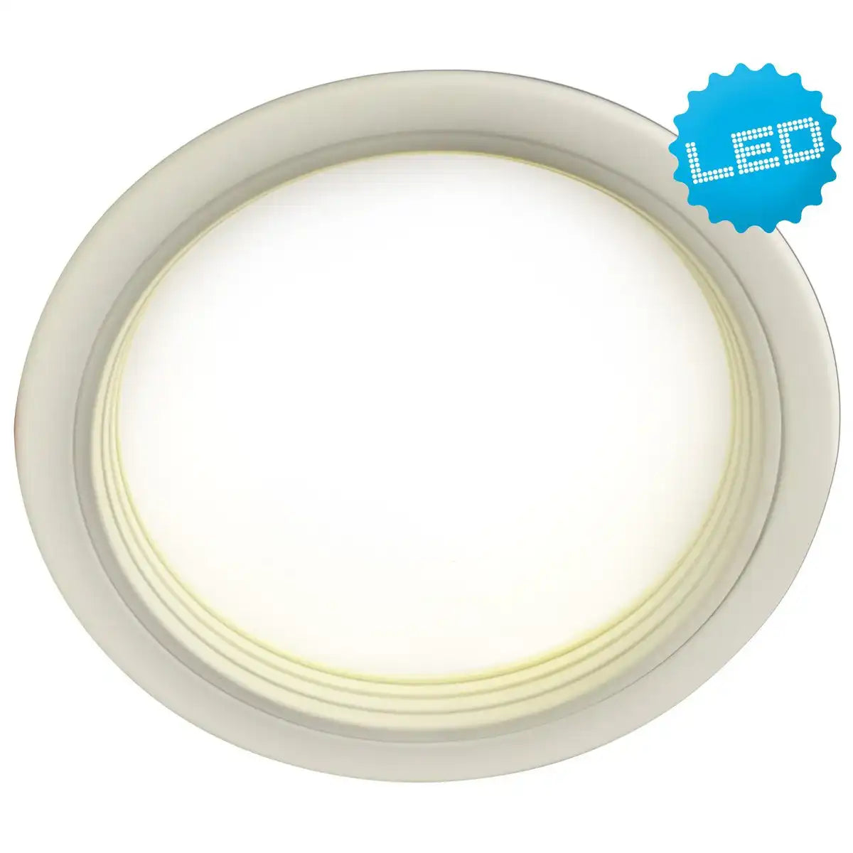 LED- Deckeneinbauleuchte "POINT" Ø 19,5cm, fest verbaute LED mit 18 Watt, neutralweißes Licht