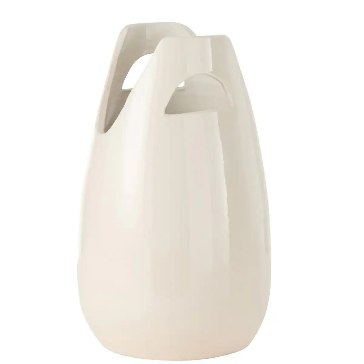 J -Line Vase -Griff - Keramik - Weiß - groß - 40 cm hoch