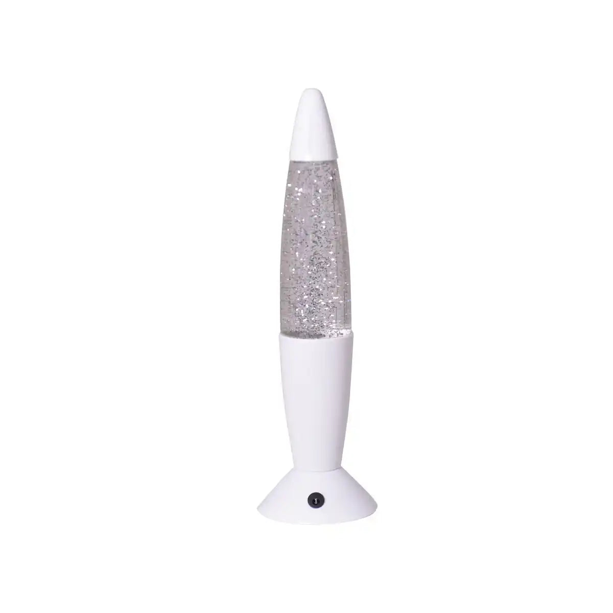 LED-Tischleuchte "Glitter", die Deko Tischlampe aus Metall und Kunststoff, ca.. 36 cm hoch, mit fest verbauten LEDs, spendet buntes Licht mit "Glitter", Effektbeleuchtung für Wohnzimmer, Büro, Kinderzimmer oder Nachttisch
