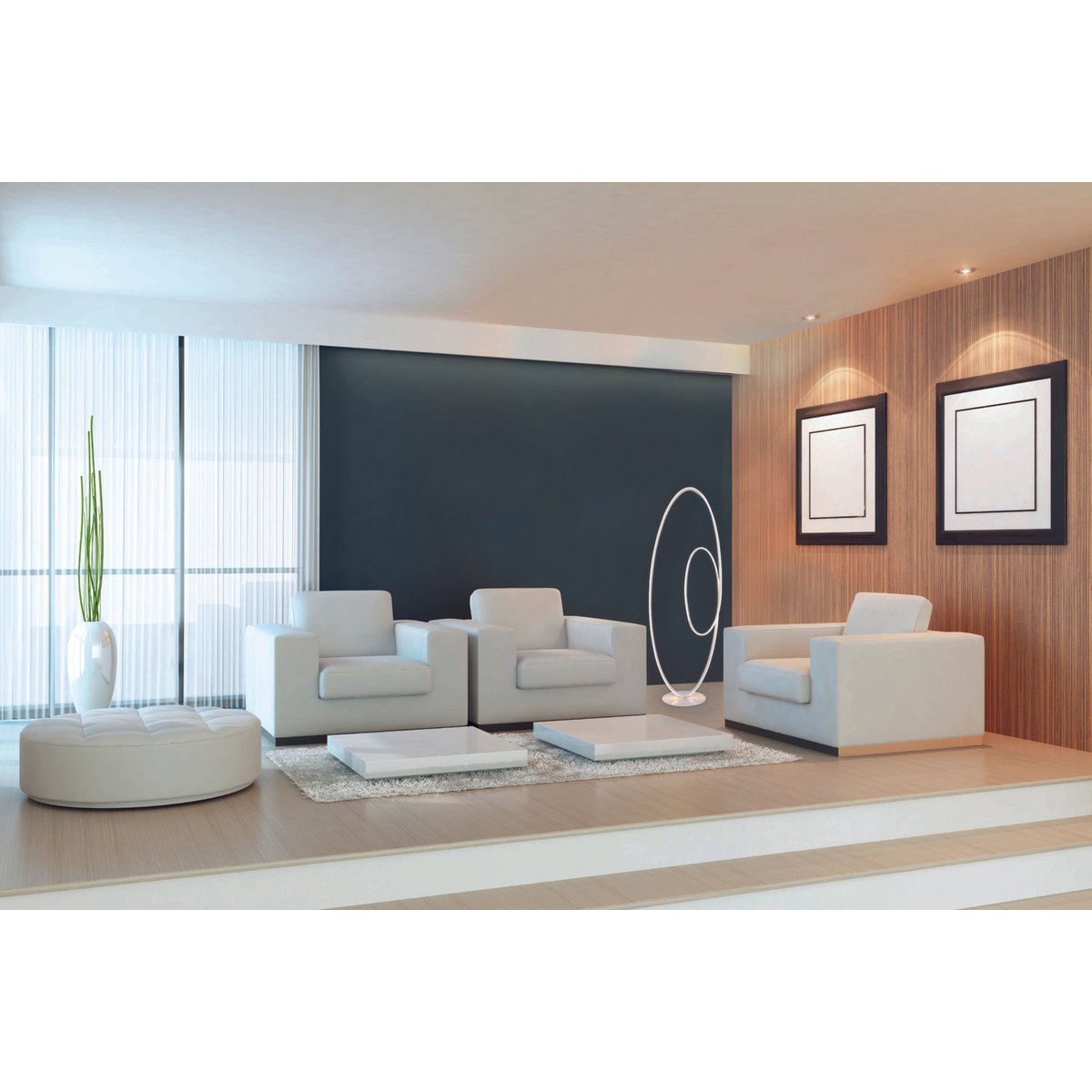 LED Stehleuchte h: 120cm weiß "ODRIVE"