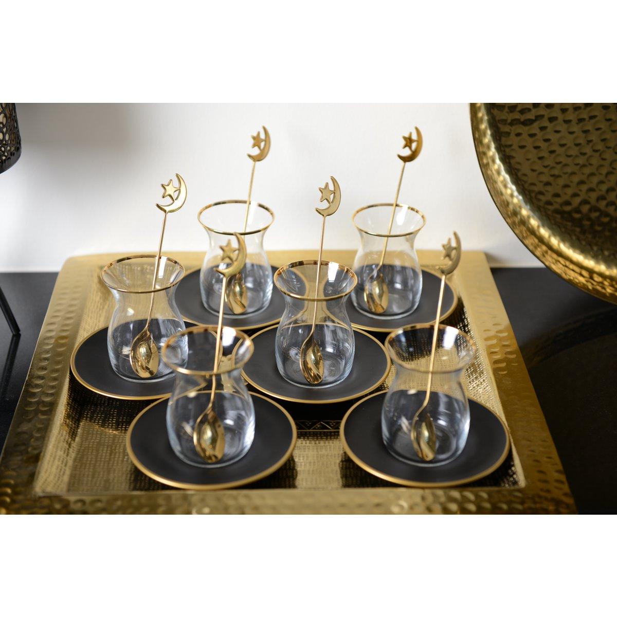 Black & Gold Cups - viele 6