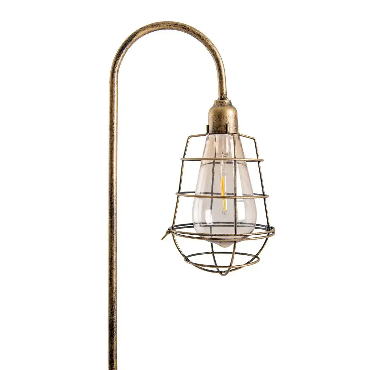 2er-Set LED Deko-Solar-Erdspieß "GITTI" H: 76,5 cm , für Außen, Erdspieß aus Metall und Kunststoff , in Alt-Messing, mit integrierter LED