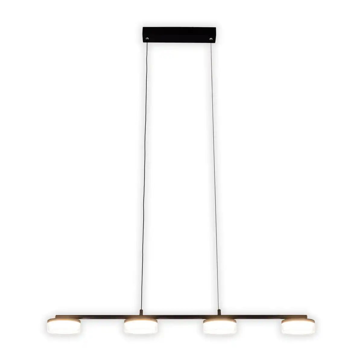 LED Pendelleuchte "CIMO" aus Metall und Kunststoff in Schwarz, mit integrierter LED, Länge 96 cm