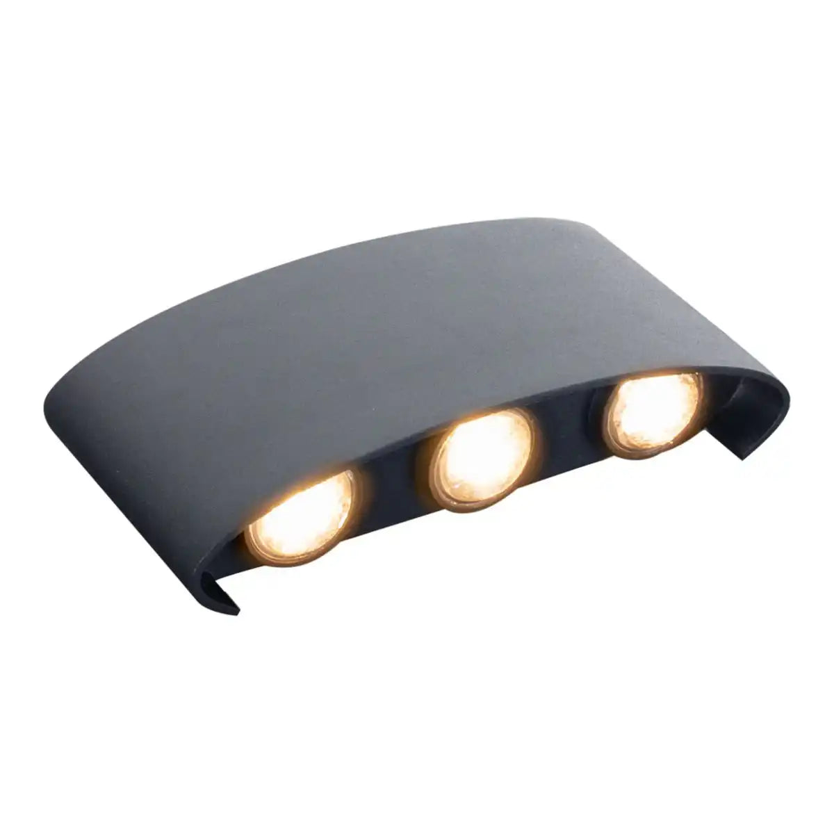 LED Außenwandleuchte "AURON" , aus Metall in Anthrazit, mit integrierter LED