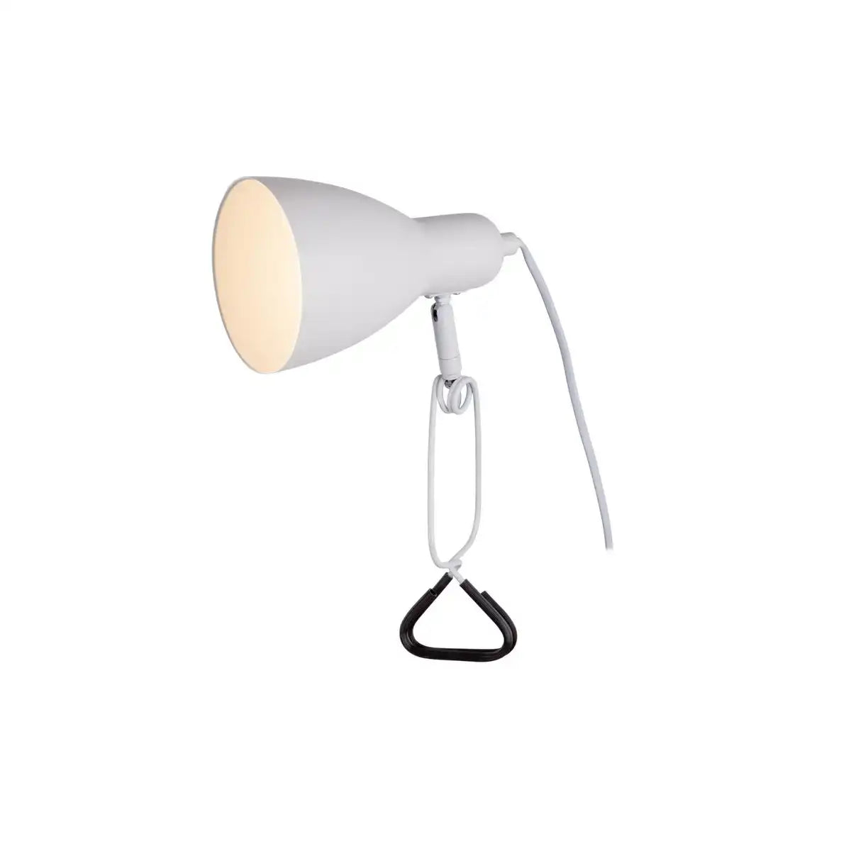 Klemmtischleuchte "MARA" matt weiß für E14 max. 18 Watt, für Innenräume, 28 cm hoch