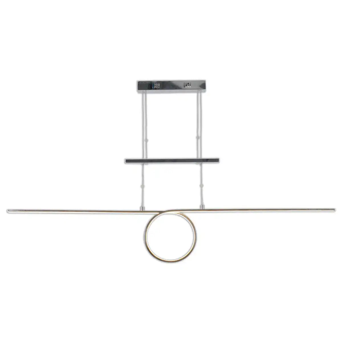 LED Gegenzug-Pendelleuchte "LOOP LINE" 130 cm lang, mit integrierter LED, aus Metall und Kunststoff