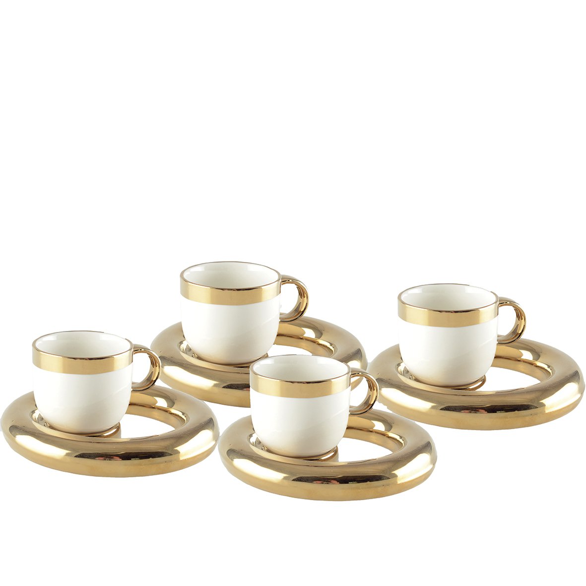 Set von 4 Tassen im Cafe Circle Dore