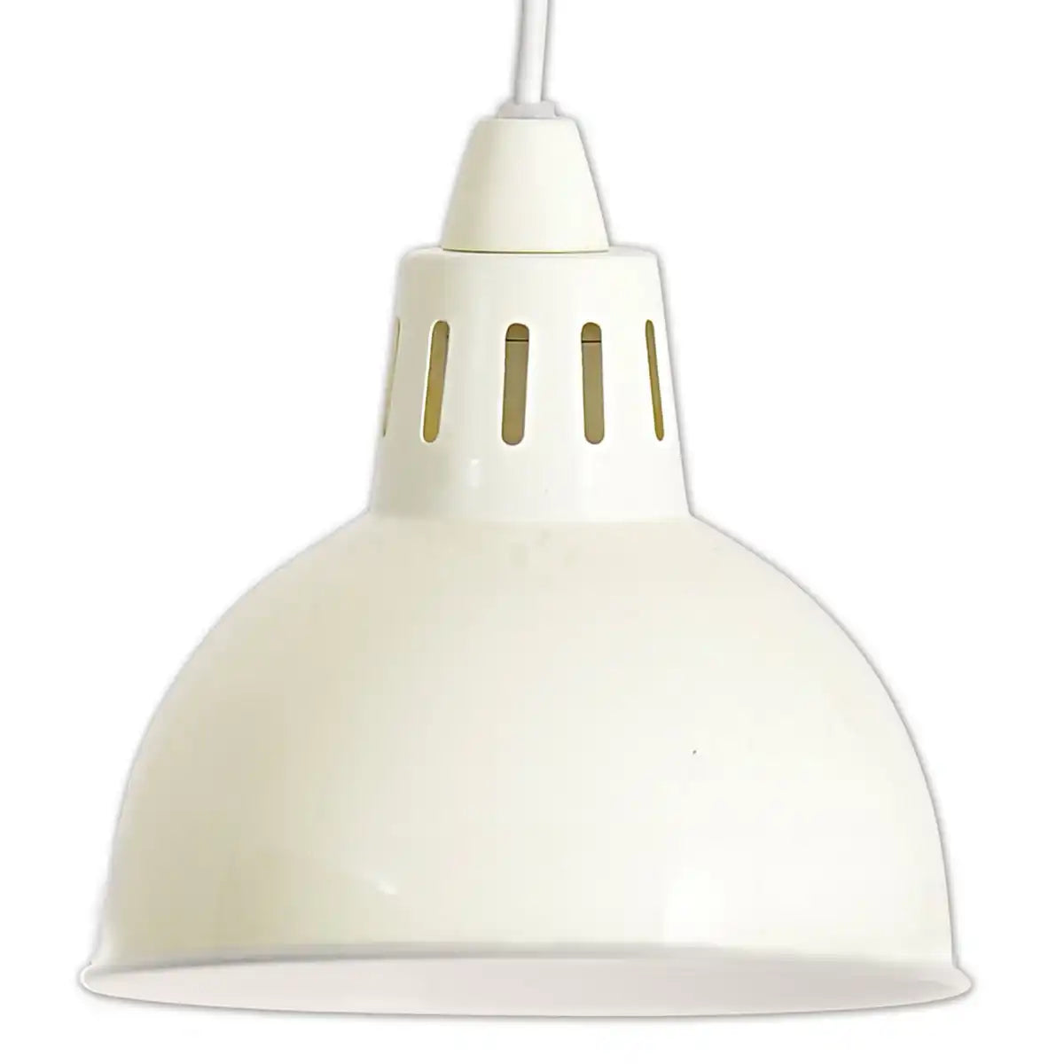 Metall-Pendelleuchte "Desira", Retro Classic, aus Metall in Beige, E27