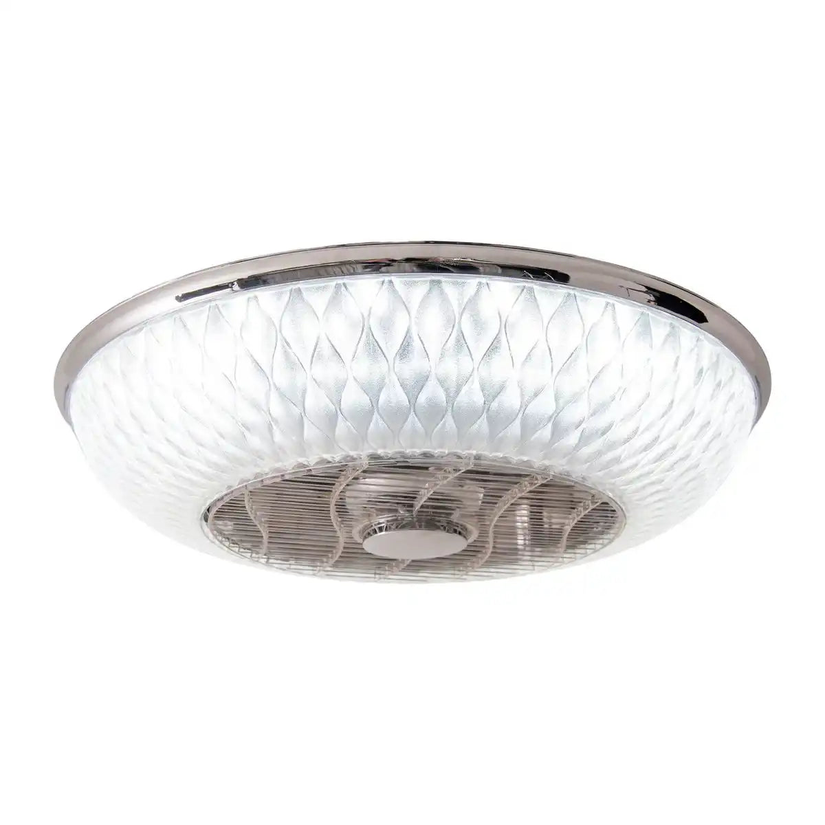 LED Deckenleuchte "VIENTO" mit Ventilator, aus Metall und Kunststoff, mit integrierten LEDs, Beleuchtung für Wohnräume oder Büro
