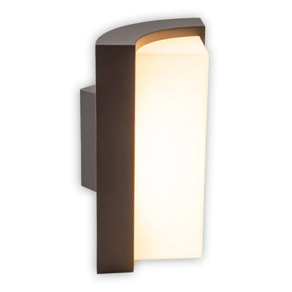 LED Außen Wandleuchte "RICO" 14,8 cm hoch , aus Metall und Kunststoff in Anthrazit, mit integrierter LED