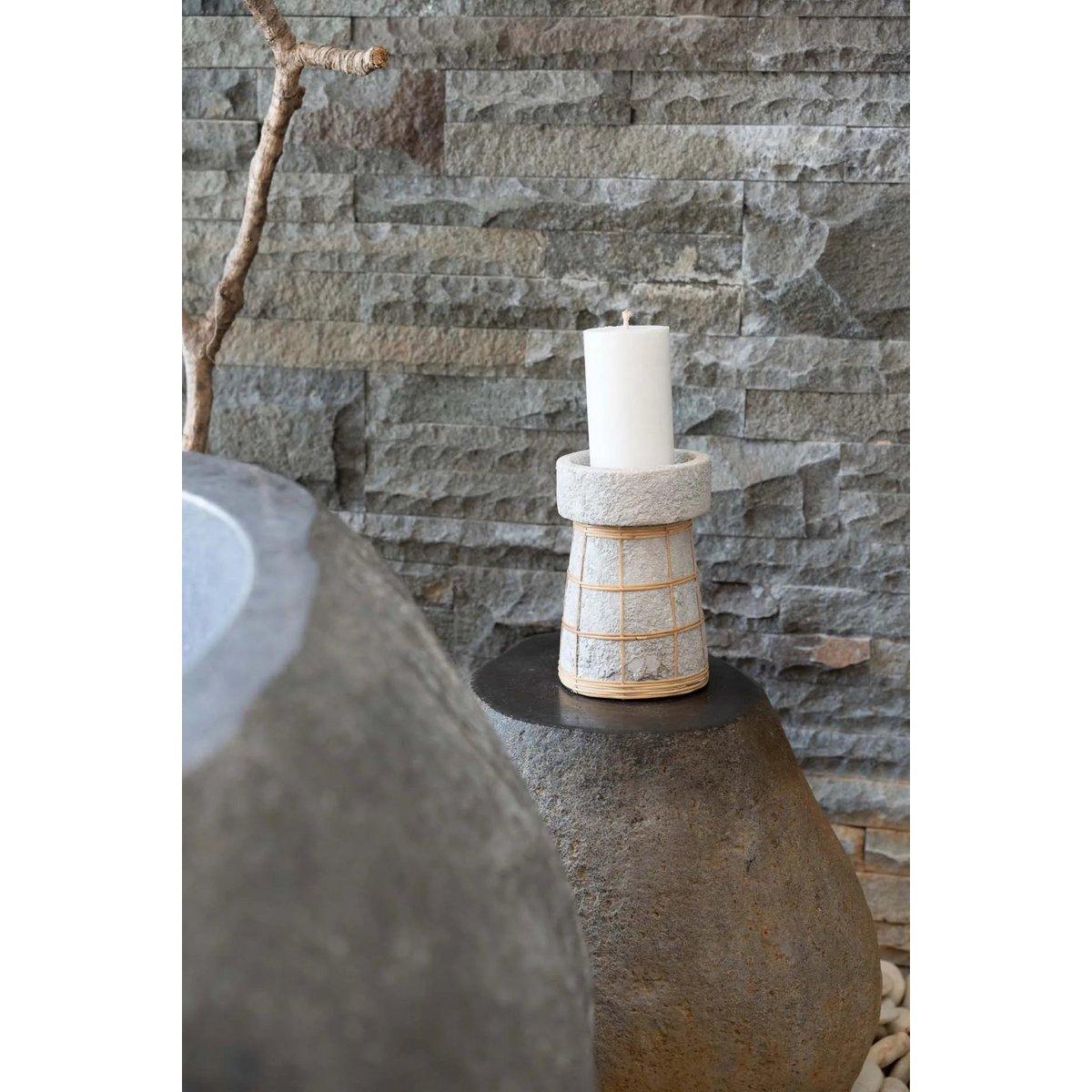 Der Serene Kerzenhalter – Beton Natur – L