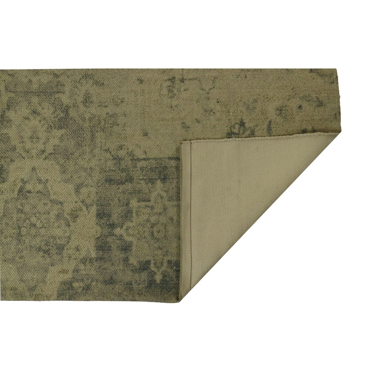 HSM Collection Floor Teppich Patchwork -160x230-Groen/Geel-Polyester
