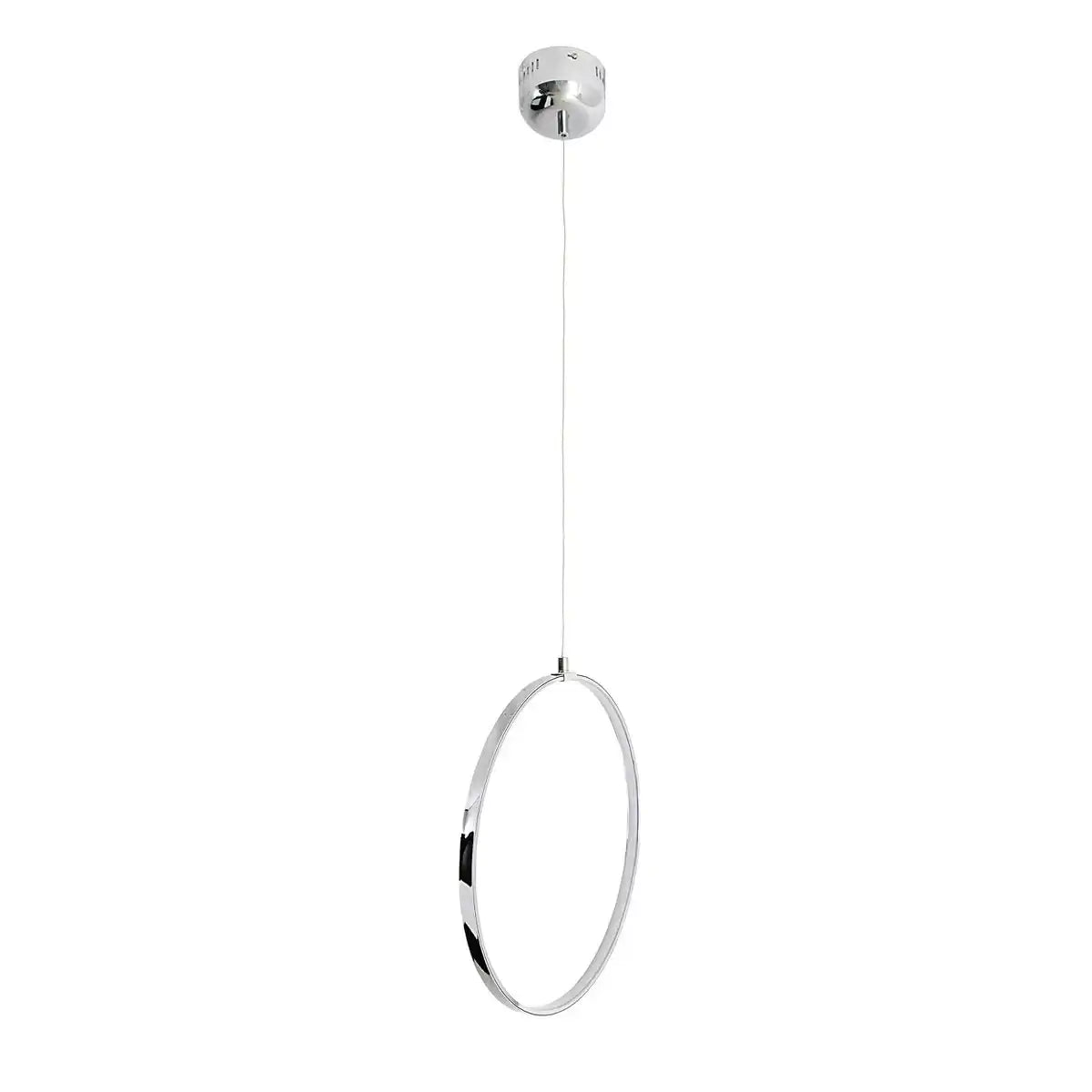 LED Deckenleuchte "LOOP LINE" aus Metall in stahl-blank und Kunststoff, stahl-blank, ca. 60 cm lang, mit fest verbauten LEDs, Beleuchtung für Wohnräume und Büro