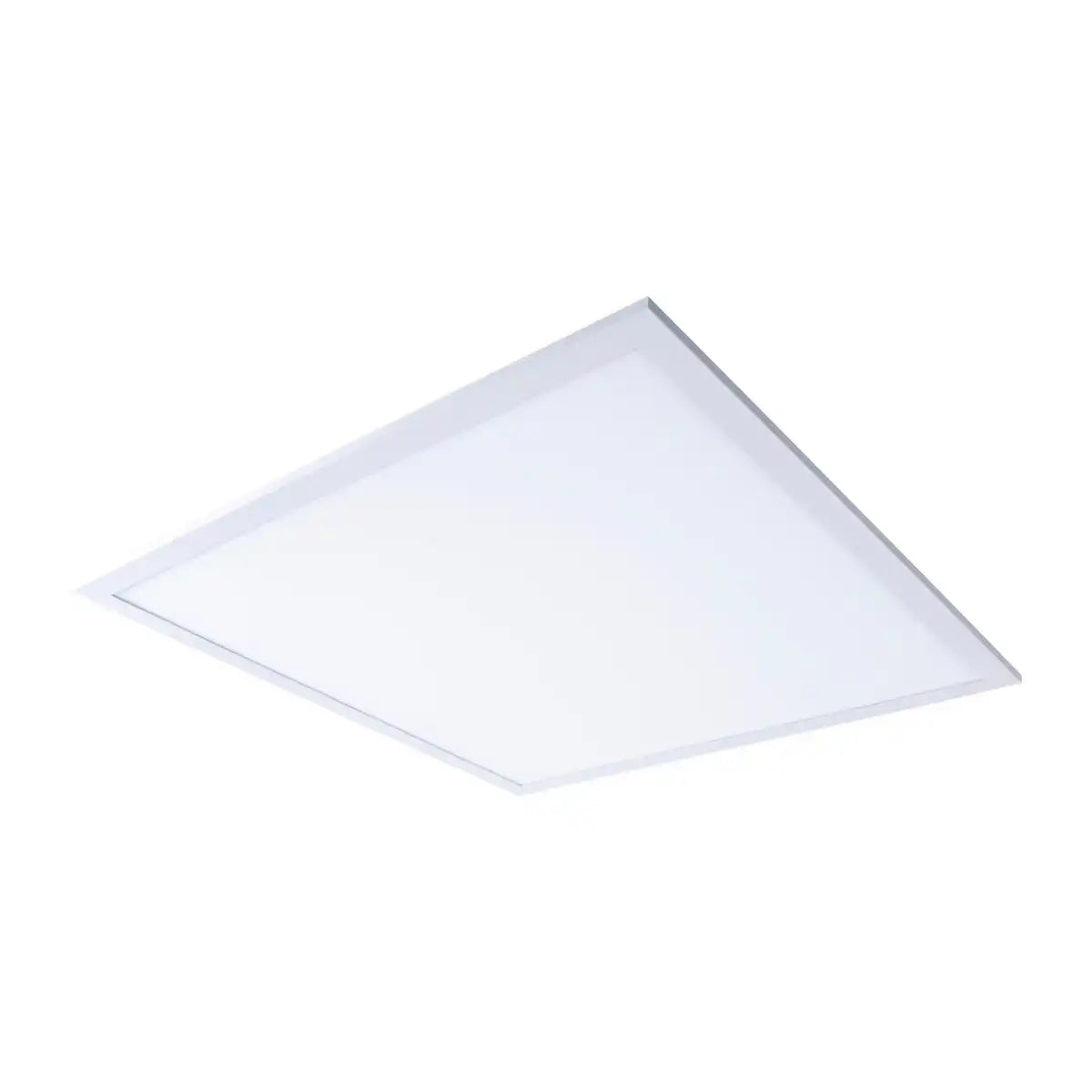 LED Panel-Deckenleuchte "NICO", funktionelle Deckenleuchte aus Metall und Kunststoff in weiß, mit festverbauten LED und vielen Funktionen, ideal für Büro, Praxis oder Werkstatt, ca. 59,5 x 59,5 cm
