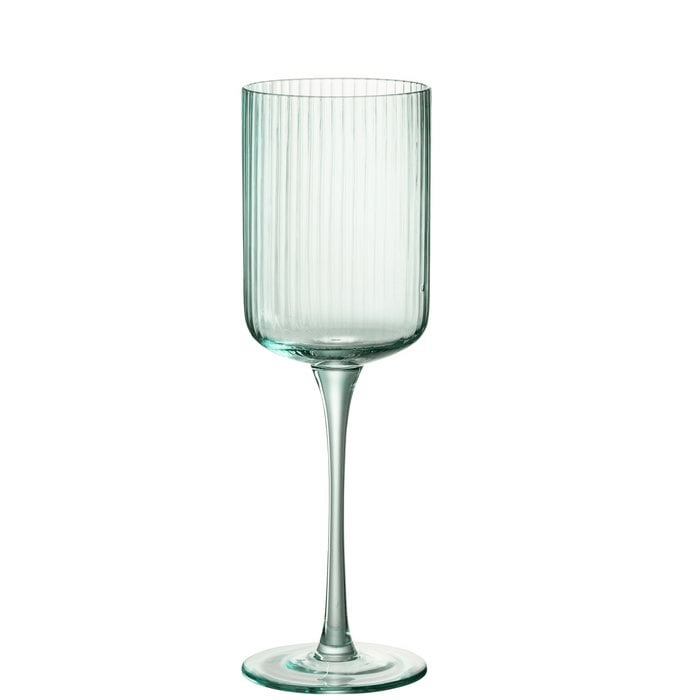 6er Set Weinglas Ralp Glas transparent - grün 370 ml - HomeDesign Knaus