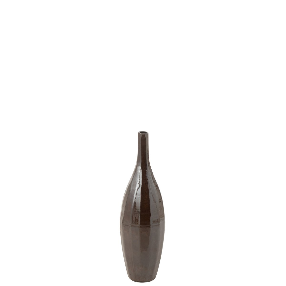 J -Line Vase Flasche Shining - Terra - Braun - klein - 70 cm hoch