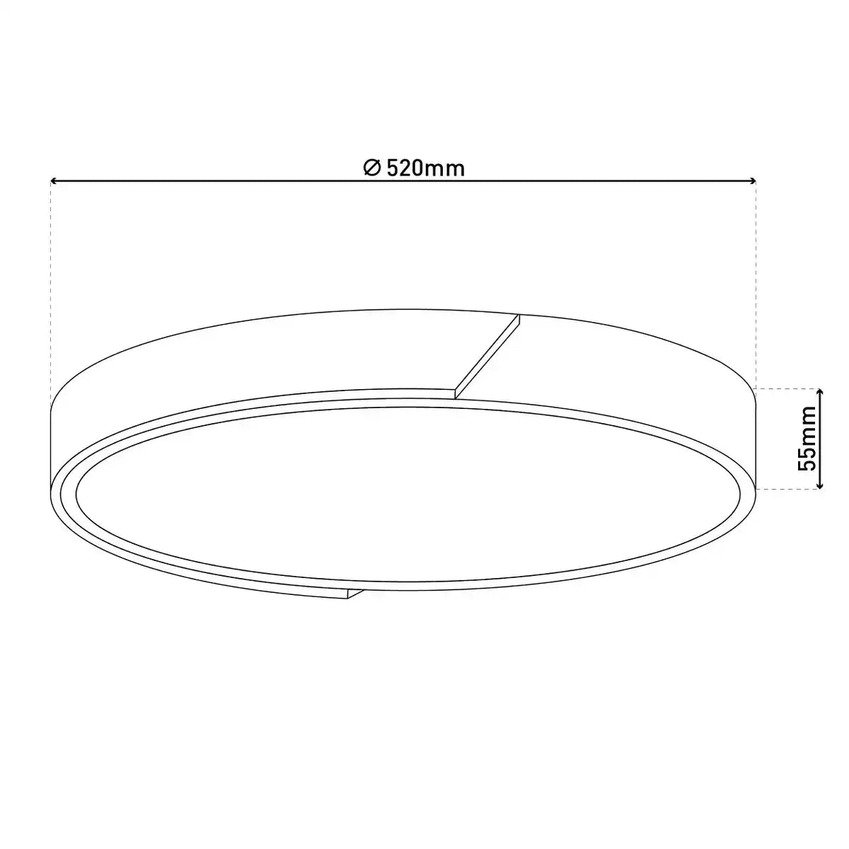LED Deckenleuchte "BORNEO", Ø 31 cm aus Metall und Kunststoff in Grau, integrierte LEDs, Beleuchtung für Wohnräume, Diele und Büro