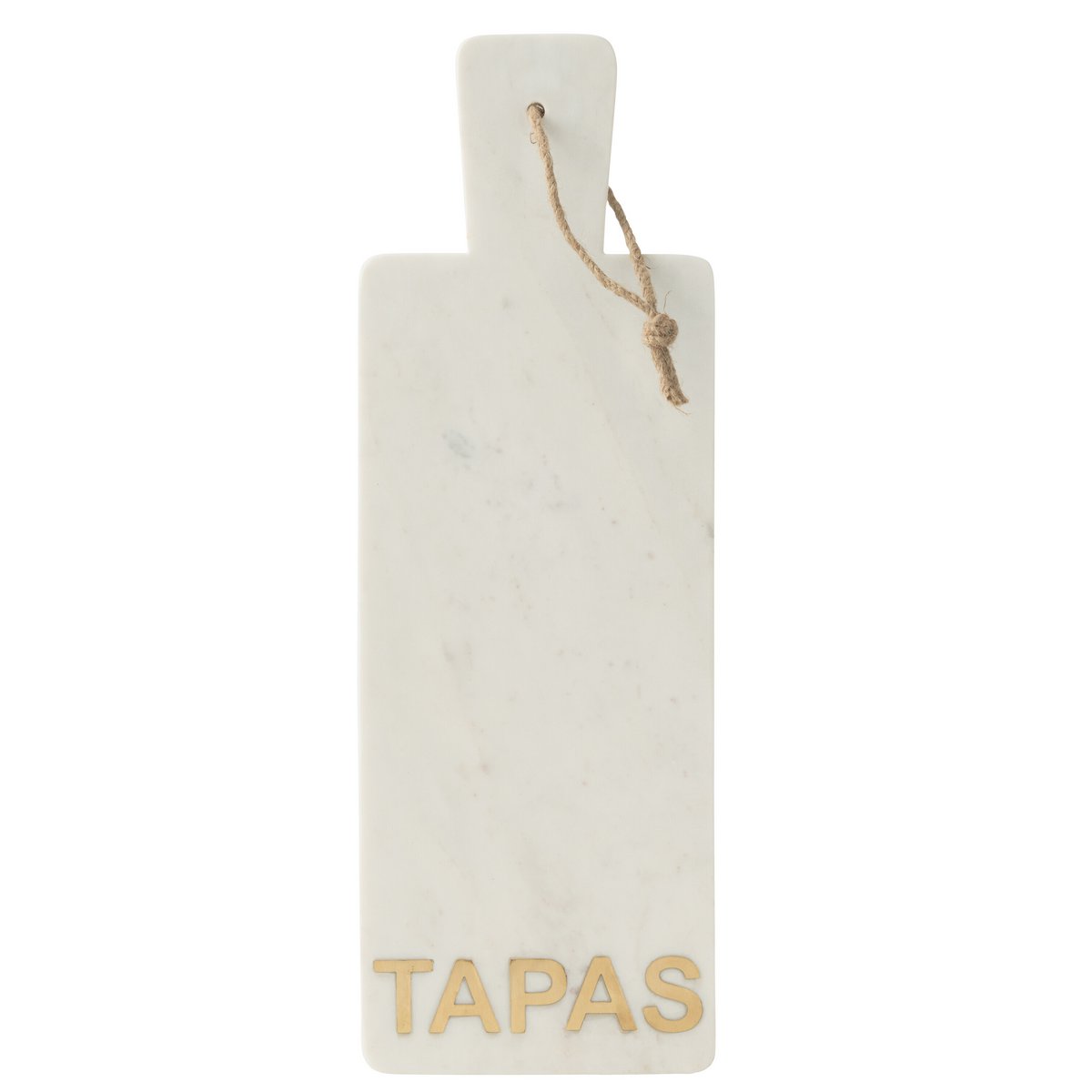 J-Line Kaaasplank Rechteckige Tapas Marmor Weiß