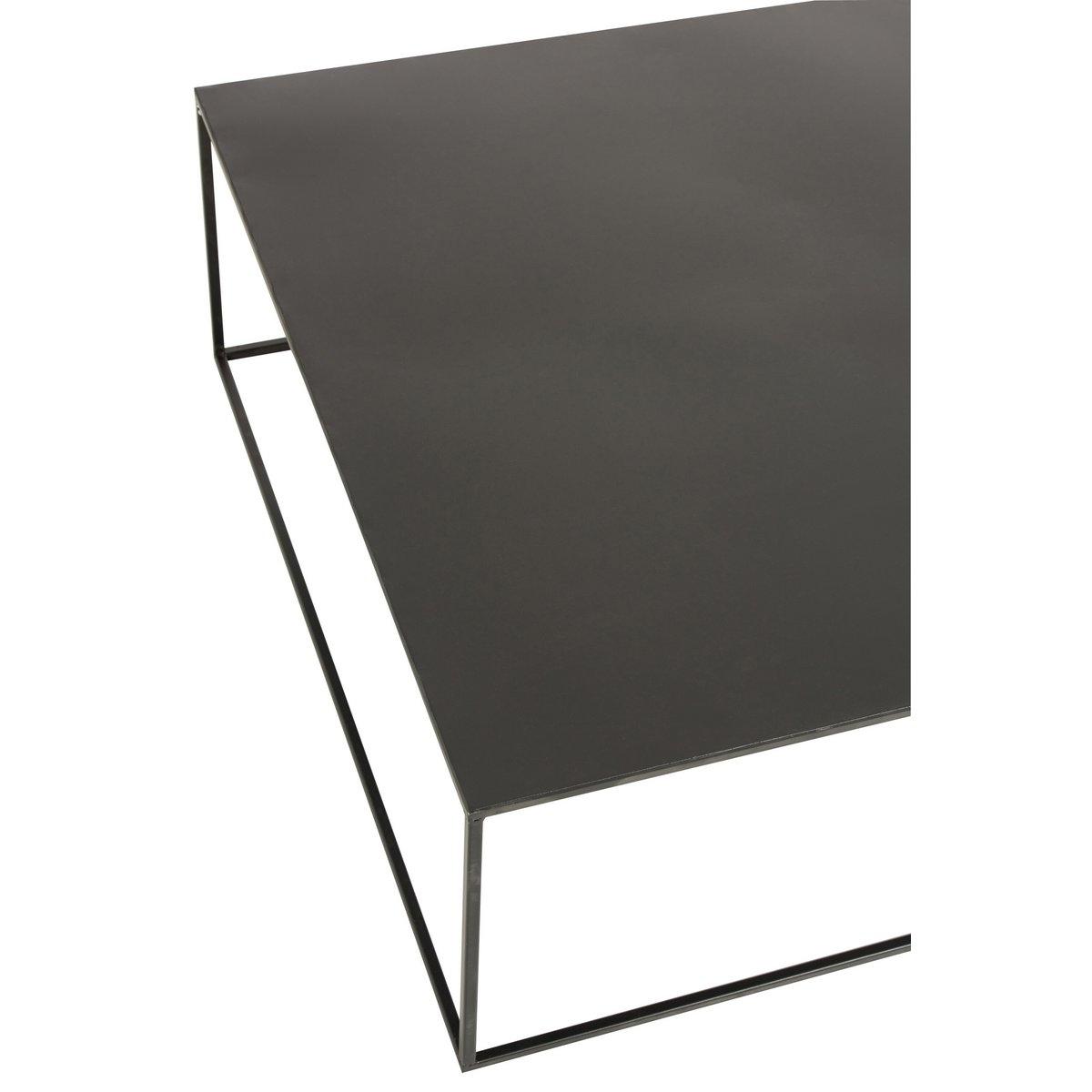J-Line Couchtisch Square – Metall – Schwarz