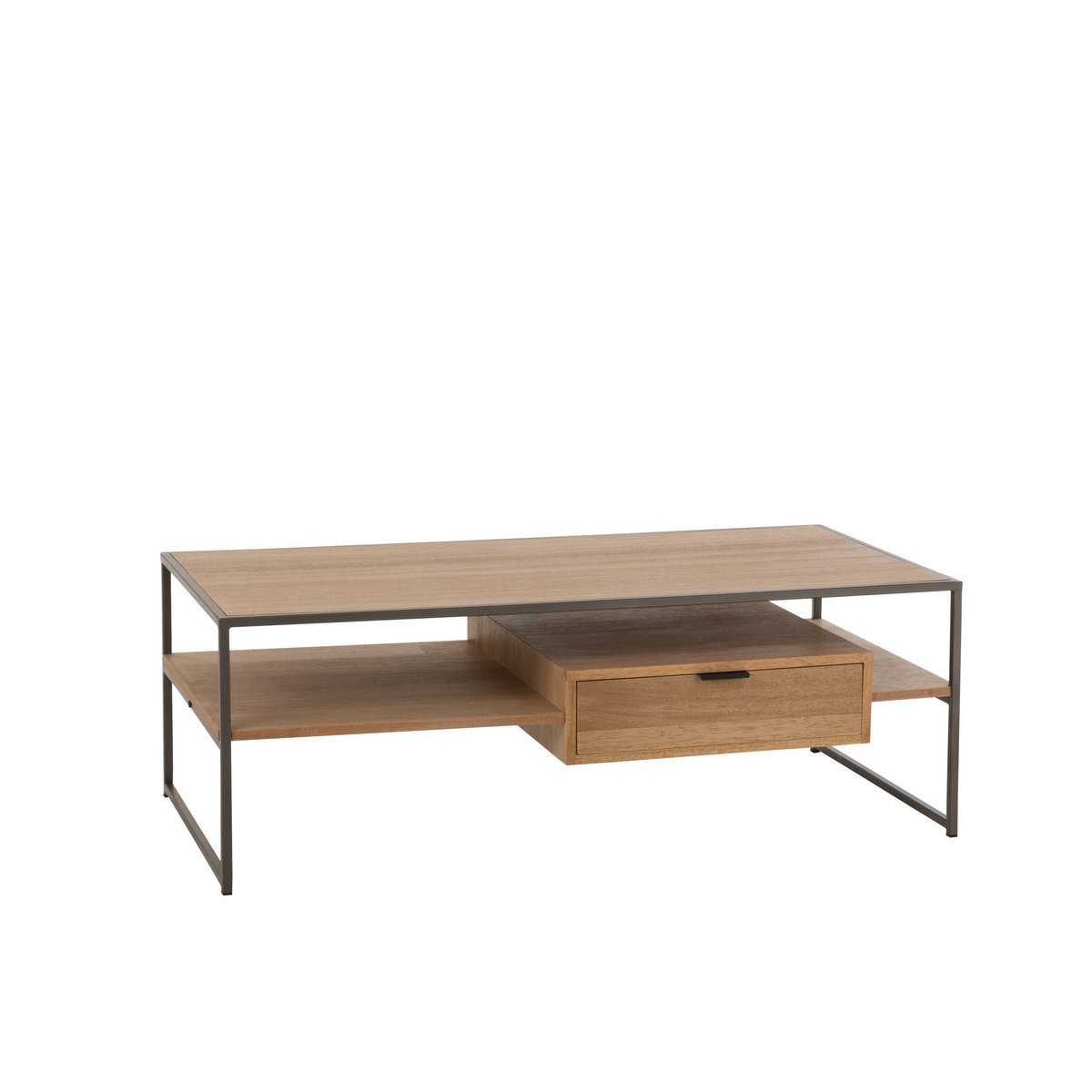 J-Line TV-Schrank – 1 Schublade – Holz/Metall – Natur