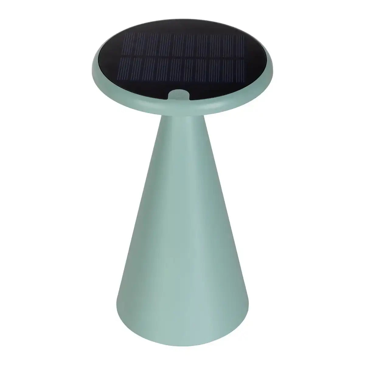 Solar-Akku-Tischleuchte "Palu" für Außen und Innen, aus Kunststoff in Grün , 20 cm hoch