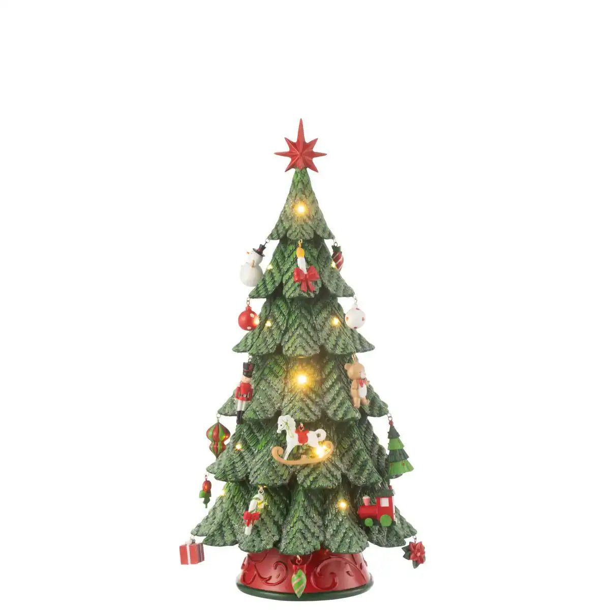 J -Line Dekoration Weihnachtsbaum -Ornamente - Polyresin - Mix - S - LED