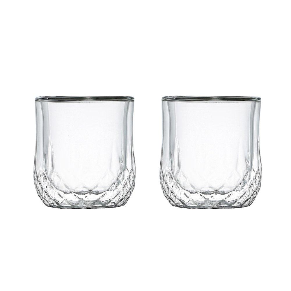Set von 2 Doppelwall -Whiskybrillen
