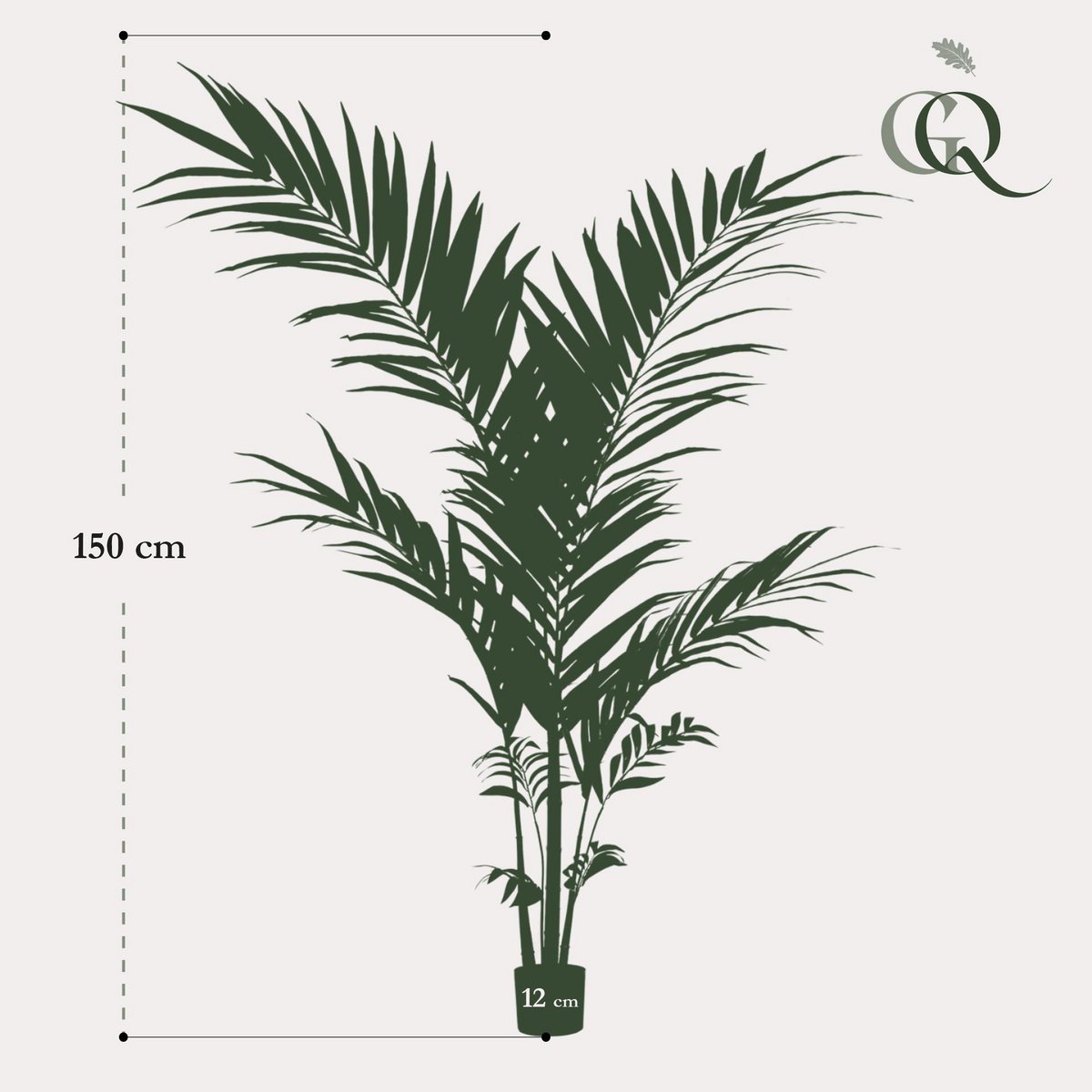 Kunstpflanze - Kentia -Kentiapalm - 150 cm