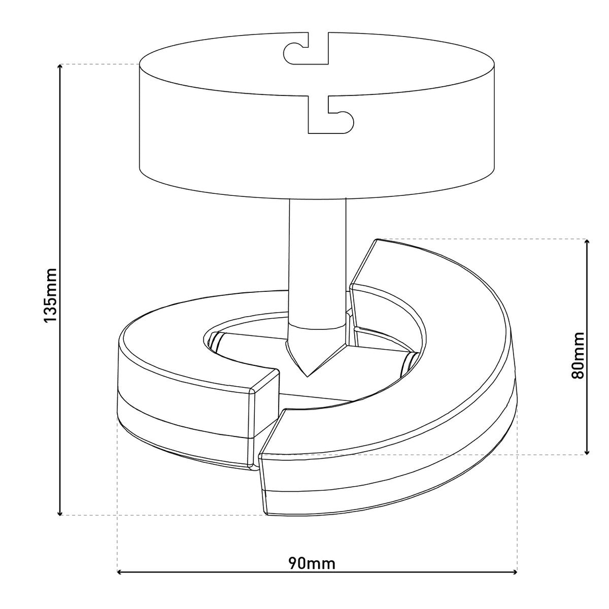 1er LED- Wand-und Deckenspot "AFFI"