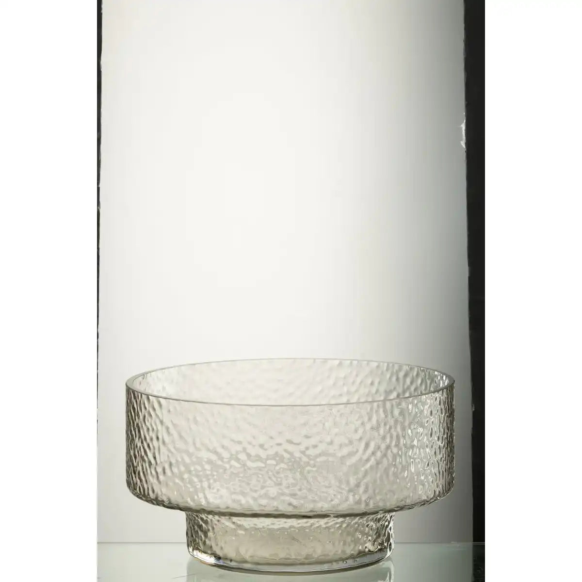 J -Line Vase Low Betty - Glas - transparent - Ø 28 cm