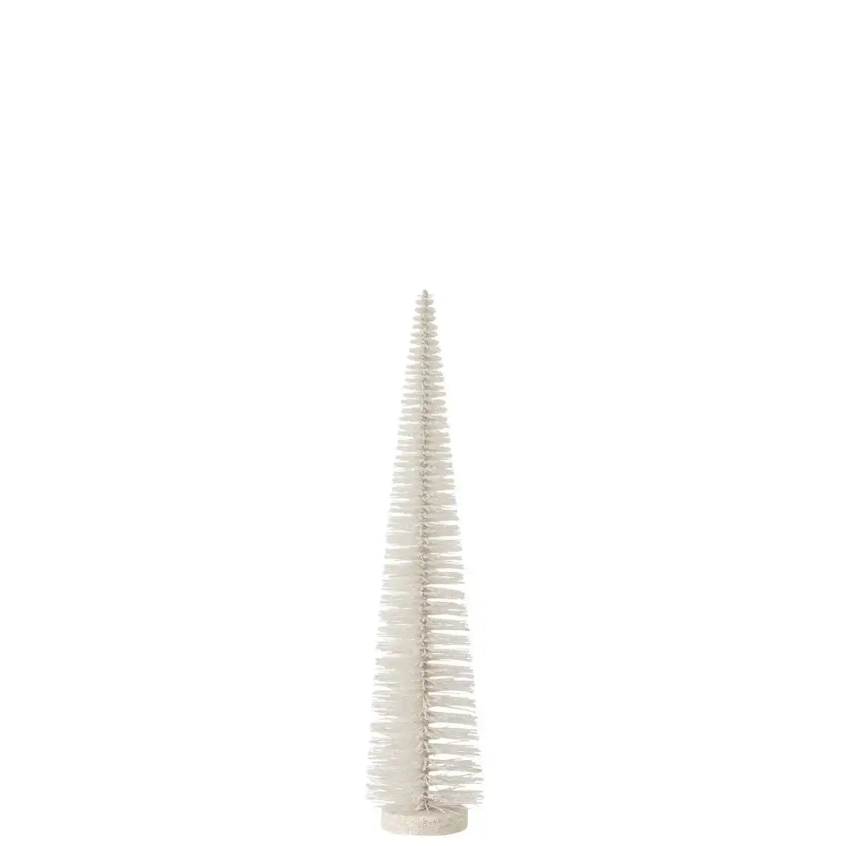 J -Line Dekoration Weihnachtsbaum Glitzer - Kunststoff - Weißes Medium