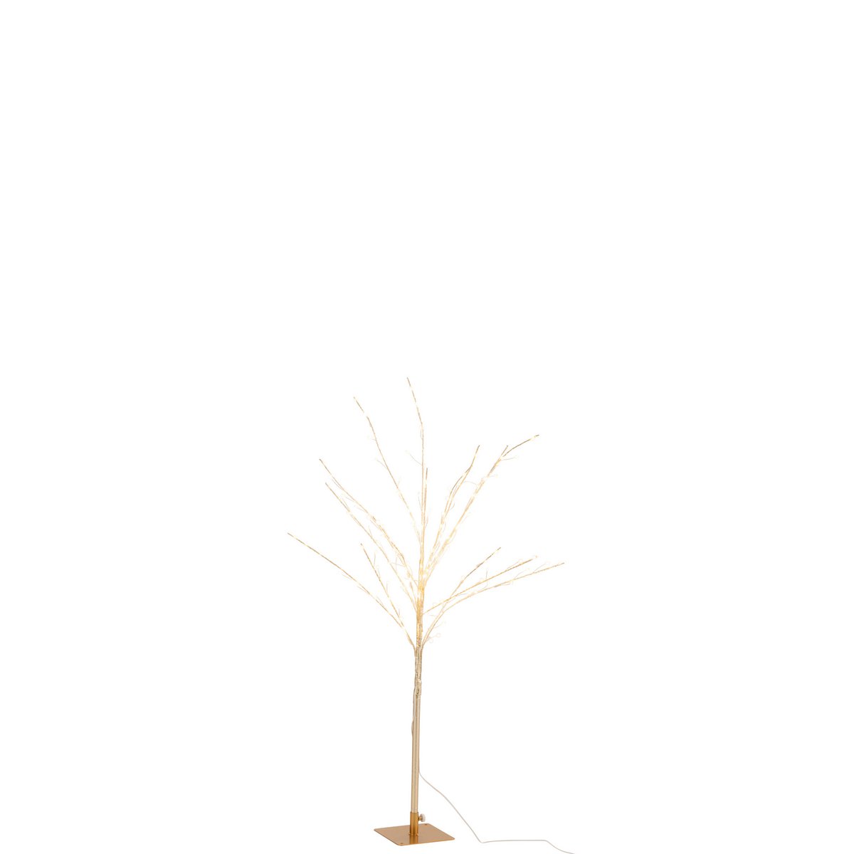 J-Line Bare Tree+Led Metall Gold Medium