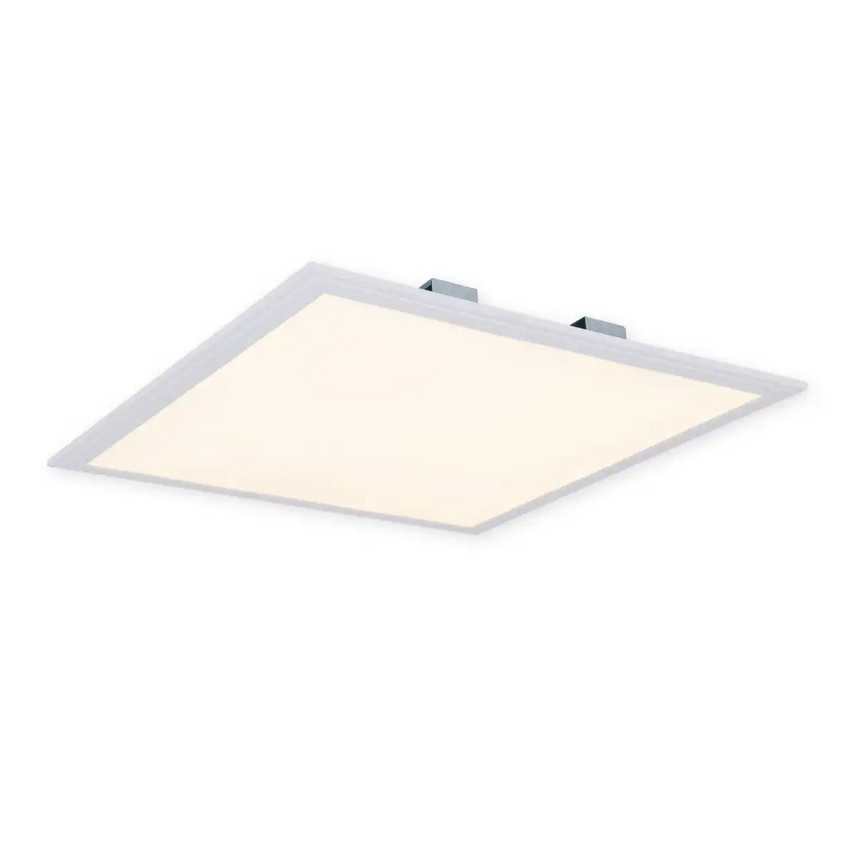 LED-Sensor-Panel "ALEGRE" Seitenlänge 45 cm, viele Funktionen, Aufbauleuchte inkl. Halterung aus Metall und Kunststoff, integrierte LEDs warmweiß