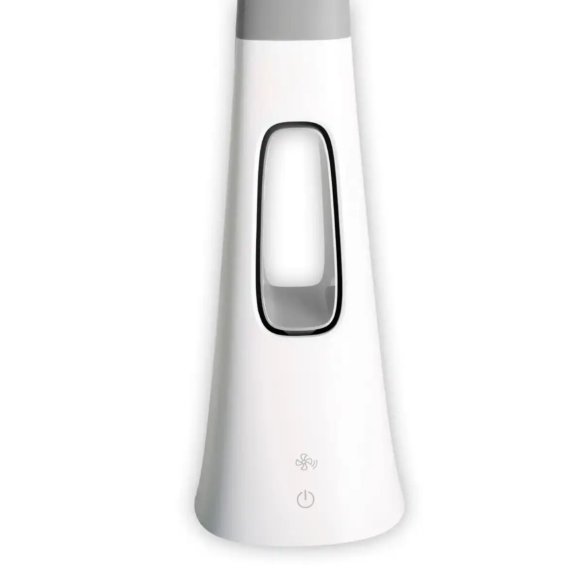 LED-Tischleuchte "VENTU" mit Ventilator, mit Touch, dimmbar, aus weißem Kunststoff, fest verbaute LEDs, 40 cm hoch