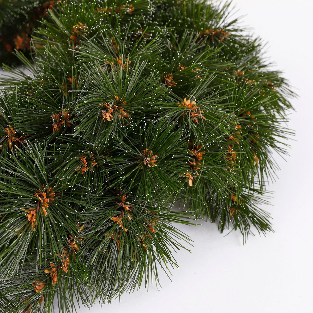 Waldgefrosteter Weihnachtskranz – Ø45 cm – Grün