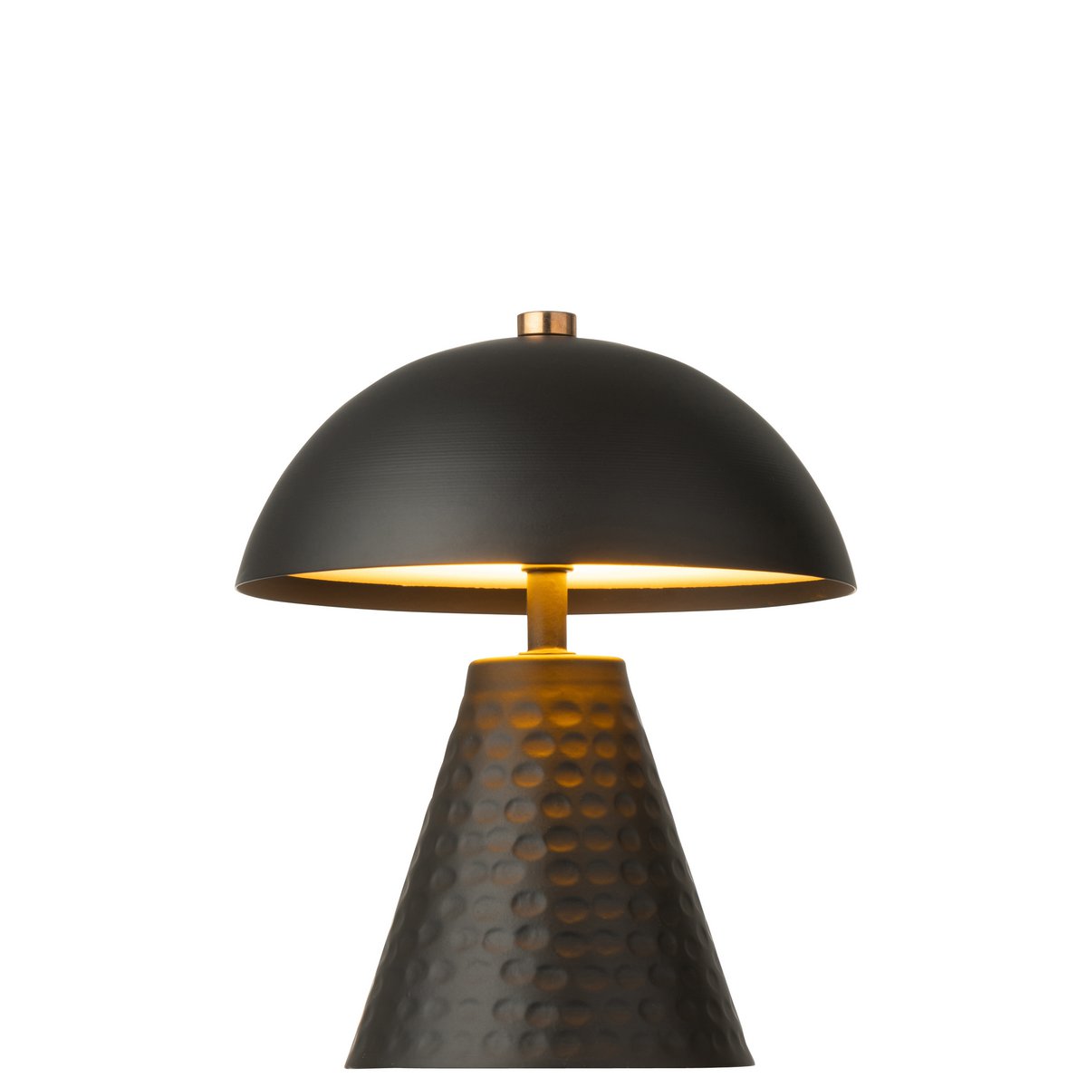 J-Line Tischlampe Pilz Eisen schwarz