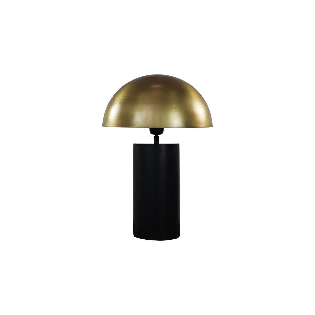 HSM Collection Tischlampe mit KAP-30x30x45-Zwart/Goldmetall
